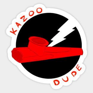 Kazoo Dude (Red) Sticker